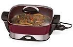 Presto 07115 12" Electric Foldaway Skillet, Merlot Ceramic Coating 1250Wnohtin Presto 07115 12" Electric Foldaway Skillet, Merlot Ceramic Coating 1250Wnohtin