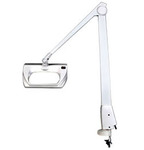 Dazor 8MR300 Stretch View Rectangular Magnifier Lamp, Floor Stand Made in USA, 8MR300, 8MR-300