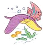 OESD 11795 Ocean Friends 1 Embroidery CD Design Pack