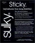 Sulky Sticky Machine Embroidery Stabilizer  22 1/2" X 36" #SS 01 for Hooped Fabrics