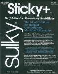 Sulky Sticky Machine Embroidery Stabilizer 8.25"X 6yd  #SS 9 for Hooped Fabrics
