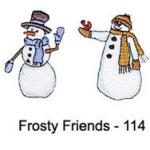 Amazing Designs 114  Frosty and Friends Smart Media Card for Singer XL5000/6000 & Elna Exquisite
