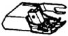 RWA5 Dual Even Feed Walking Foot Attachment, High Shank Screw On for*nohtin RWA5 Dual Even Feed Walking Foot Attachment, High Shank Screw On for*nohtin