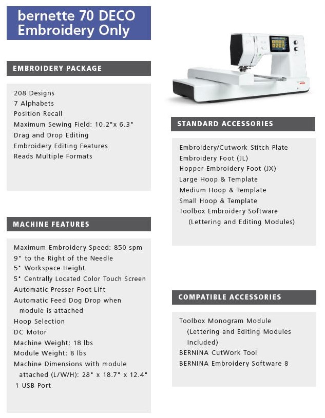 bernette b70 information