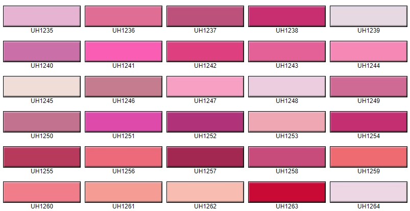 Floriani 30 Shades of Pink Colors