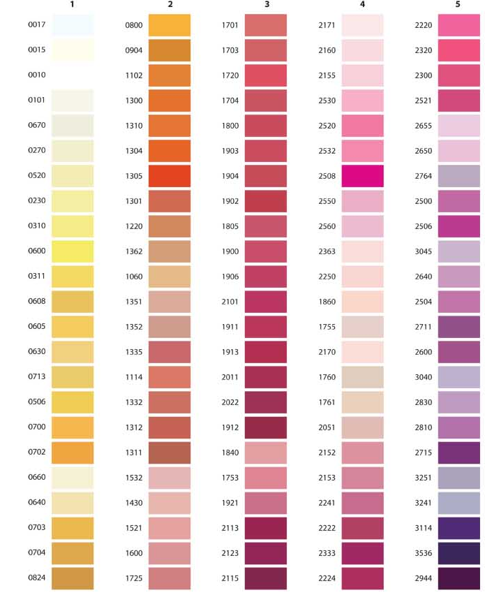 Color Chart pg.1