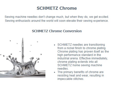 Schmetz sewing machine needles - for cardstock