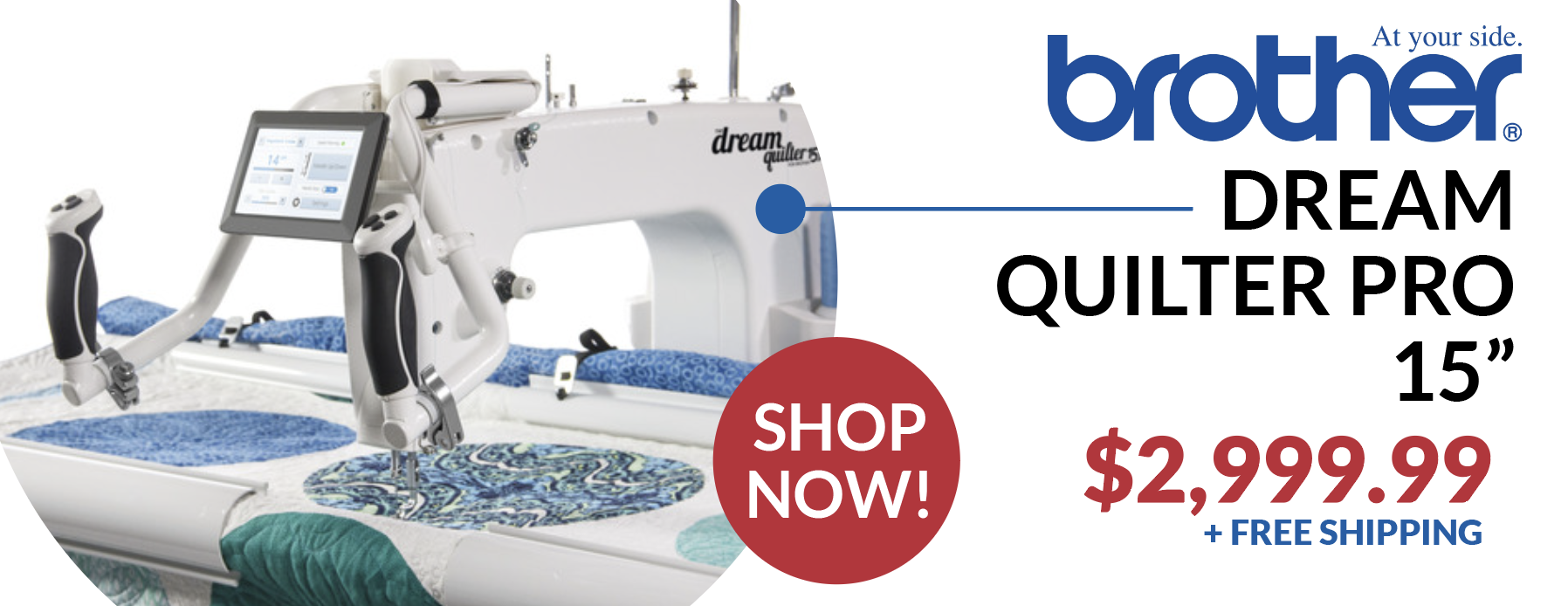 Sewing machines, embroidery machines, vacuum cleaners, small appliances