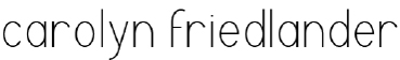 Carolyn Friedlander Logo