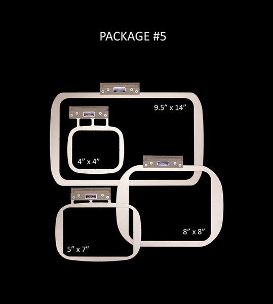 90943: Durkee EZ Frames 4in1 Single Needle Package #5: 9.5 X 14, 8 X 8, 5 X 7, 4 X 4 Frames