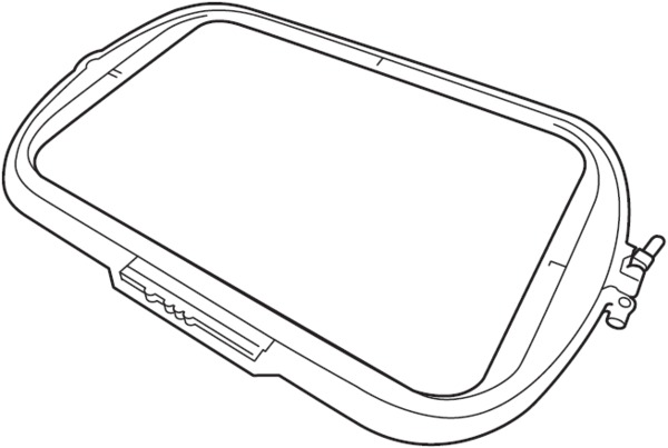 90975: Brother XF9309101 Babylock EF95 9.5x14in Super Large Embroidery Hoop w/o Grid for XV8500 XV8550 XJ1 XE1 XP1 XP2 XP3 EV1, BL Destin,y Solaris, Radiance