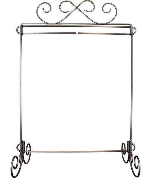 91666: Ackfeld 87742 Scroll Single Wire Display Stand Charcoal