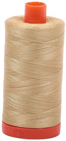 Aurifil Cotton 2915 50wt 1422 yds V Lt Brass