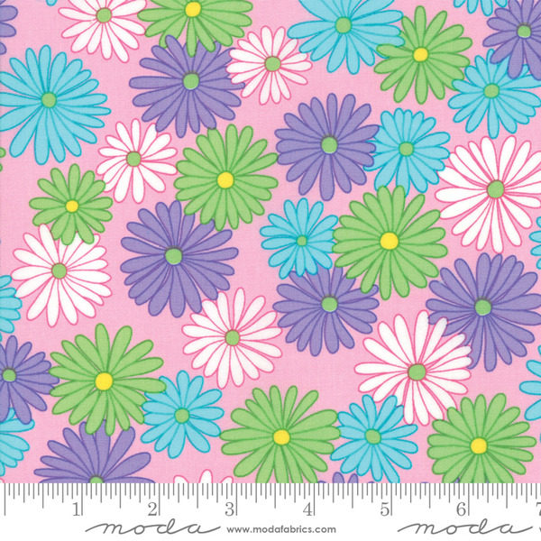 Moda 22380 14 Fiddle Dee Dee Pink - Bursting Out