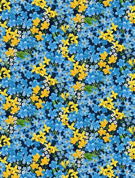 Wilmington Prints 1406 28134 445 Madison Small Floral Blue