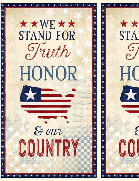 Wilmington Prints 1828 82593 243 America, My Home Large Panel, Multi