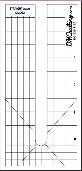 DM Quilting DT-DMQSA Straight Away Template by Donna McCauley—With Shank Options