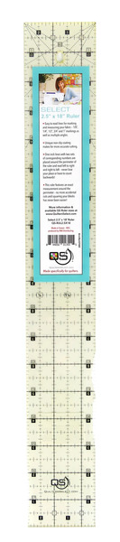 Quilters Select QS-RUL2.5x18 2.5" x 18" Non-Slip Deluxe Quilting Ruler
