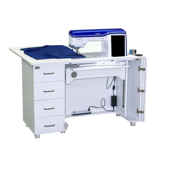 Horn 5400EL Sewing Cabinet with 25" x 13" Cutout, Electric Lift Assembled