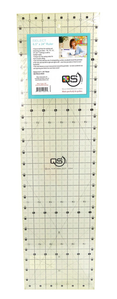 Quilters Select QS-RUL65x24 6.5" x 24"" Non-Slip Deluxe Quilting Ruler