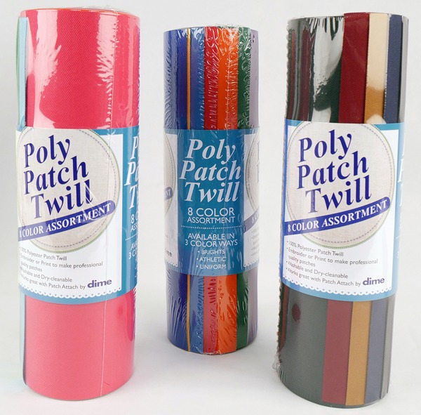 DIME Poly Patch Twill with Non Woven Stabilizer Backing for Making