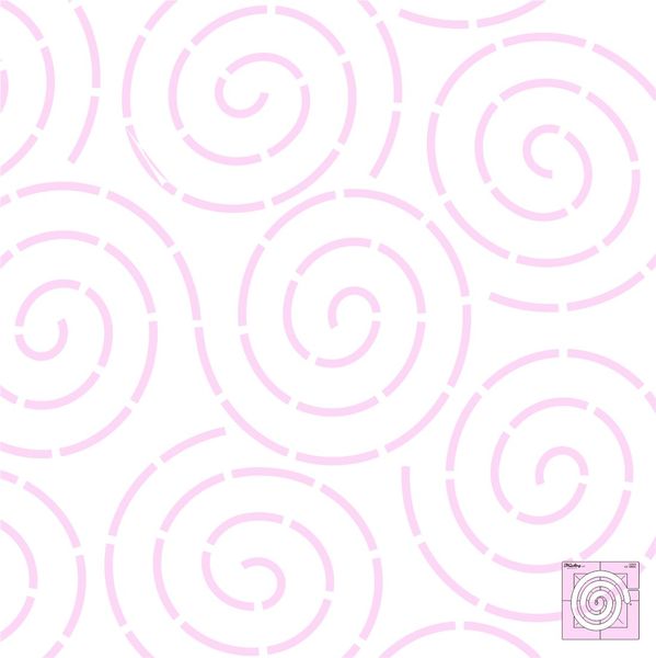 Sew Steady DM Quilting Coil Template 4.5"x4.5"