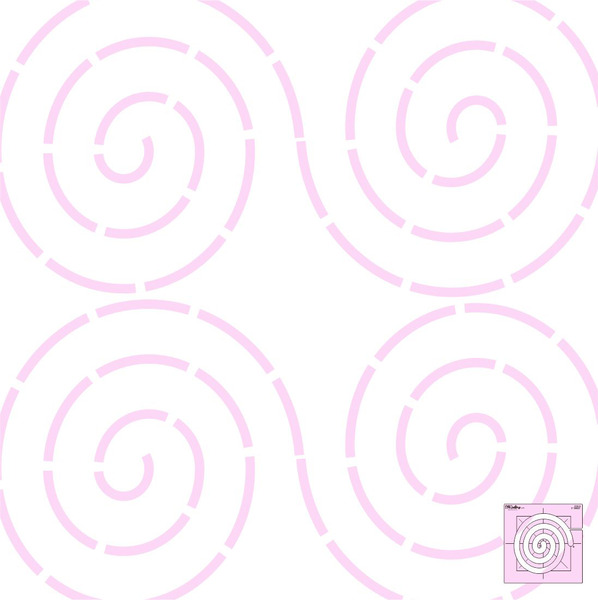 Sew Steady DM Quilting Coil Template 5.5"x5.5"