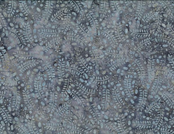 Wilmington Prints 1400 22186 994 Leaves & Circles Gray