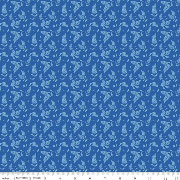Riley Blake C11644-COBALT Bluebonnet Breeze Tonal Cobalt