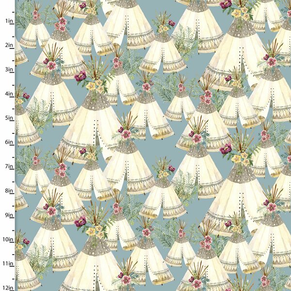 3 Wishes Forest Friends Girl 18675-Blu Blue