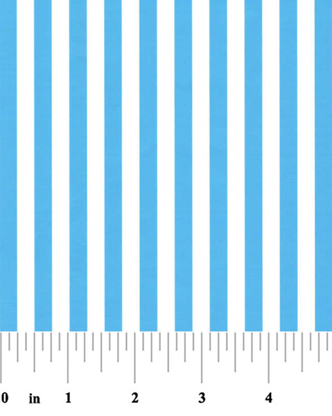 Fabric Finders 1797 Turquoise Stripe Fabric – 1/4″