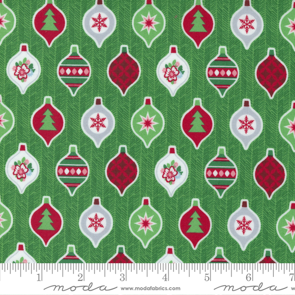 Moda 24127 14 Candy Cane Lane Evergreen