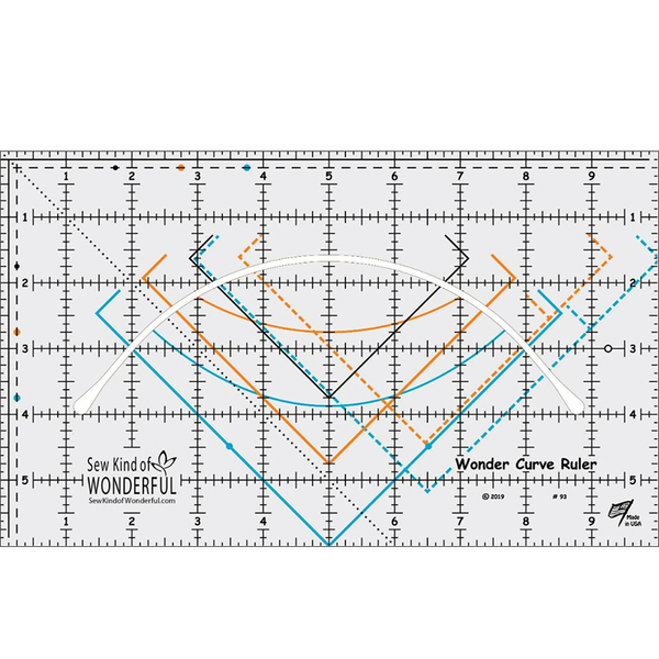 Brewer SKW93 Wonder Curve Ruler 6x10" by Sew Kind Of Wonderful
