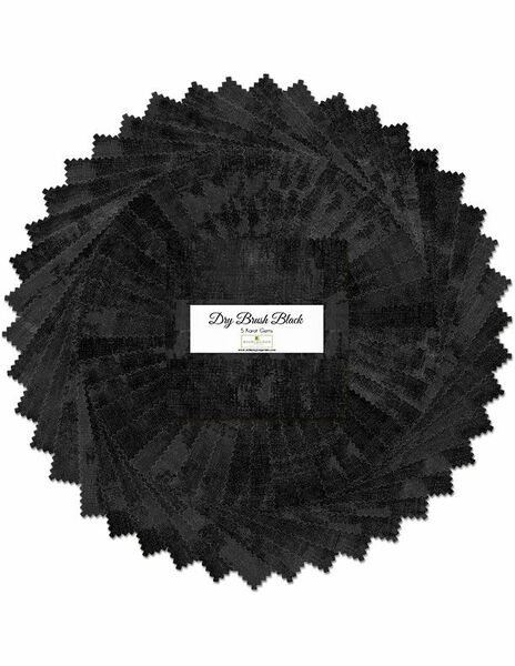 Wilmington Prints 507 92 507 Dry Brush Black - 5 Karat Gems