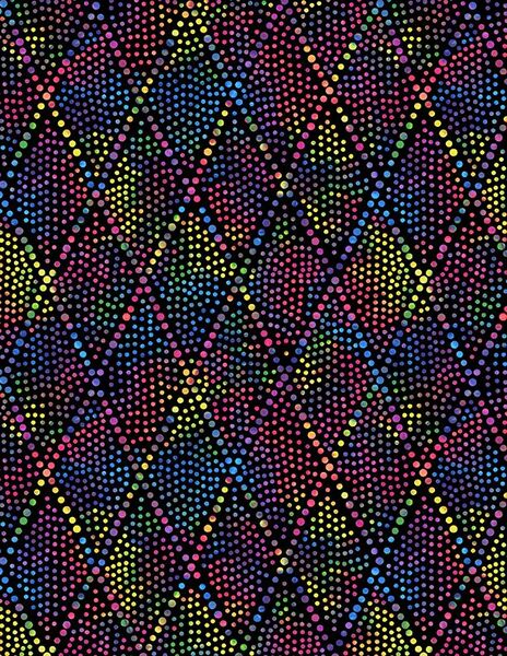 Wilmington Prints Diamond Dots 108" 1054 2088 954 Diamond Dots Black/Multi