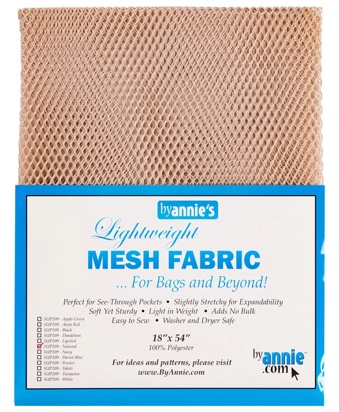 ByAnnie SUP209-NAT Lightweight Mesh Fabric 18inx54in Natural