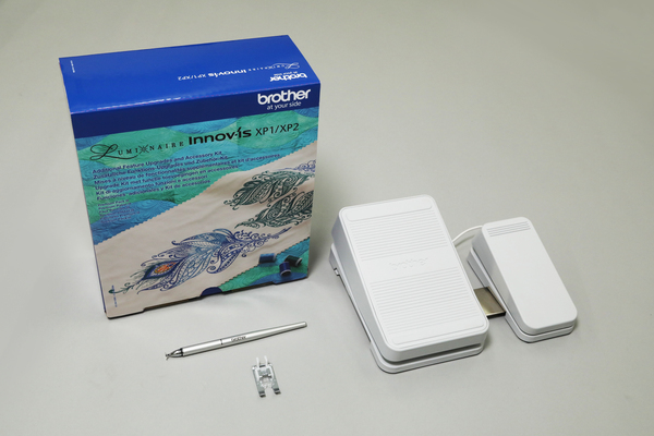 108115: Brother SAVRXPUGK3 Upgrade XP3 Features for XP1 or XP2 to XP3 Luminaire +Multi-Function Foot Control +Fine Tip Stylus +Advanced Monogramming