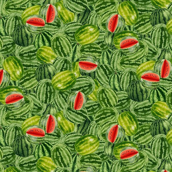 Timeless Treasures Watermelon Party Fruit-CD1921 Green