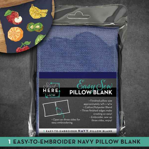 OESD OESD80447 Easy Sew Pillow Blank Navy
