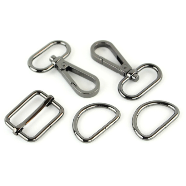 Sallie Tomato STS194B Level 3 Basic Hardware Set 1in Gunmetal - For Myrna Zippy, Audrey, and Tiffany