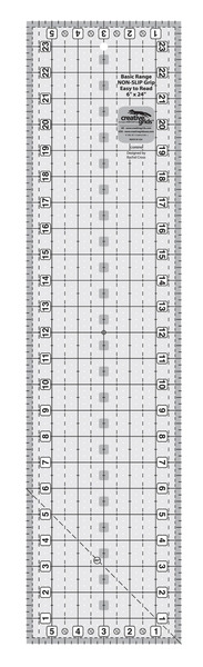 Creative Grids CGRBR6 Basic Range 6in x 24in Rectangle Quilt Ruler