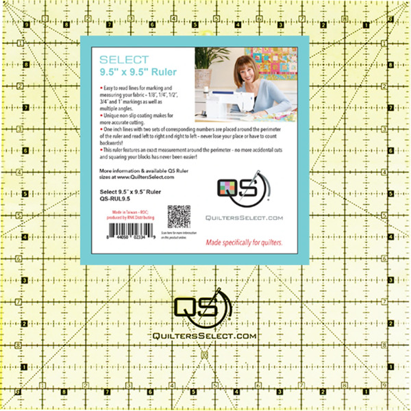 Quilters Select QS-RUL5x5 5" x 5" Non-Slip Deluxe Quilting Ruler