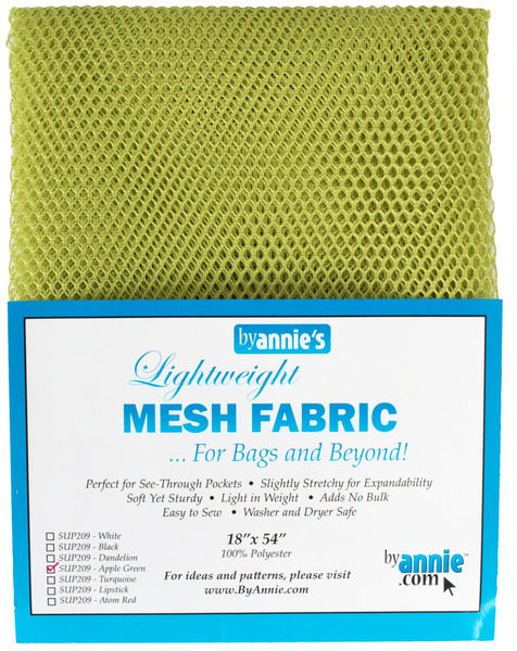 By Annie SUP209-APGR Mesh Lite Weight Apple Green 18in x 54in