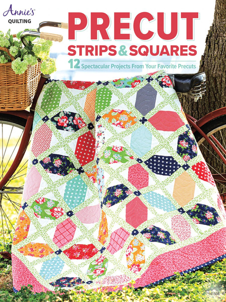 Annie's AN1415081 Precut Strips & Squares 12 Projects Pattern Book