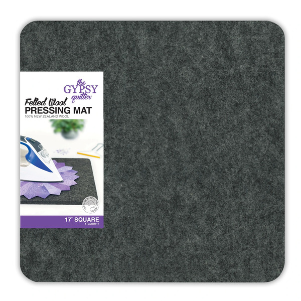 Gypsy Quilter TGQWM17 Wool Pressing Mat 17in x 17in x 1/2in Thick