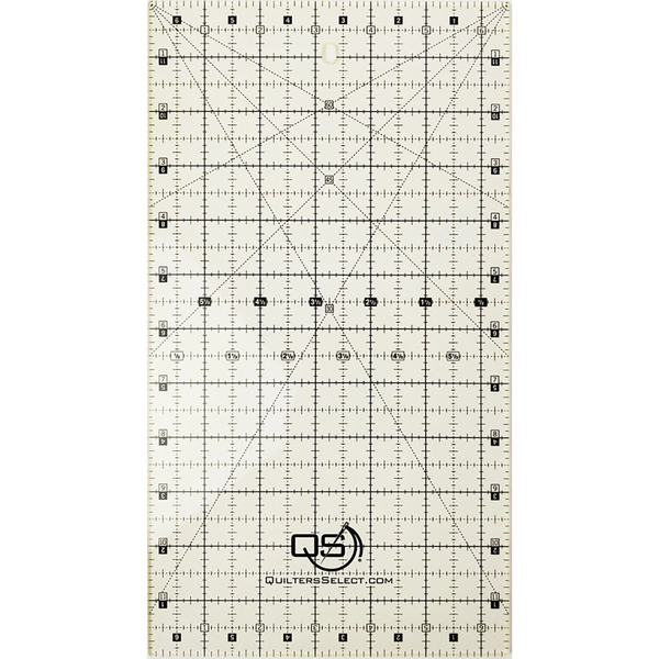 Quilters Select QS-RUL6.5X12 6.5" x 12" Non-Slip Deluxe Quilting Ruler