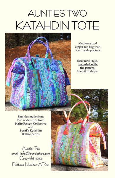 113380: Aunties Two Patterns AT641 Katahdin Tote