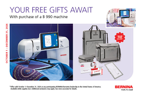 113754: Bernina B990 Ultimate Sewing Quilting Embroidery Machine made in Switzerland +16x12 Hoop +Wish Book Bundle +Pick1 Trade, Finance, V9 Software, Lux Cab