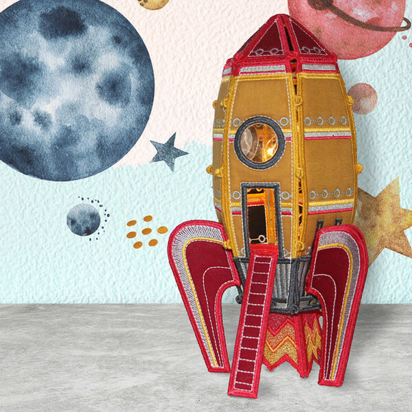 OESD 12865USB Rocket Ship Freestanding Lace