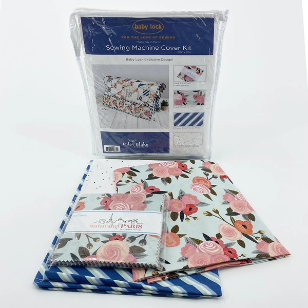 Riley Blake Designs KT-24660 Sewing Machine Cover Fabric Kit and Pattern Project (For Baby Lock) Saturday in Paris